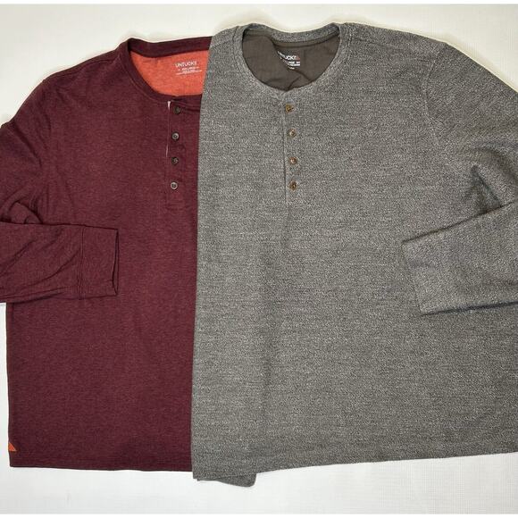 Untuckit Urey Grassi 40983 Long Sleeve Henley Shirt Men’s Size 3XL Button Lot 2 - Picture 1 of 14